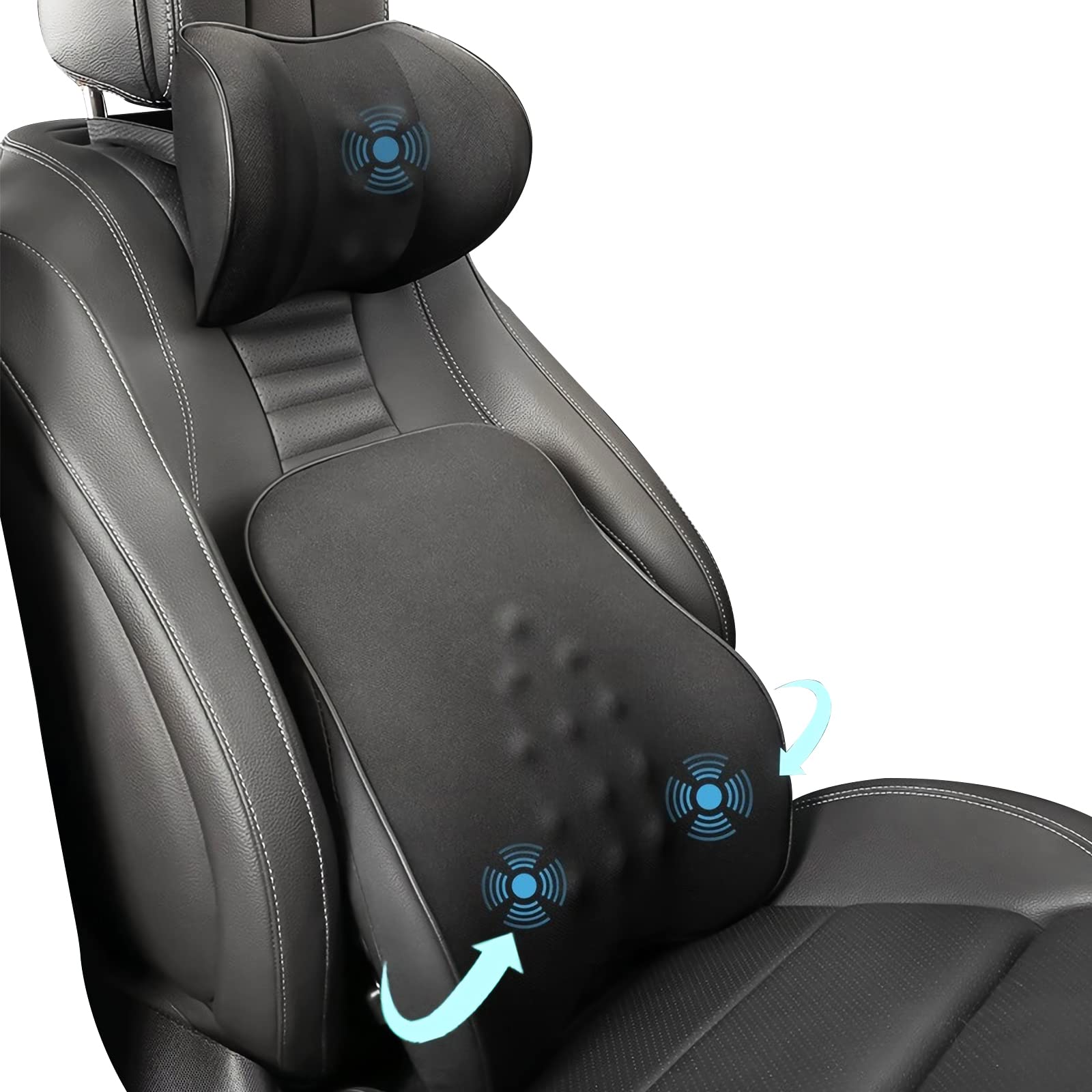 Cojines para coche con diseño de masaje por vibración - Relaja tus músculos durante el viaje