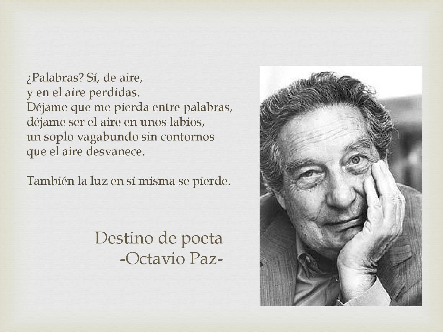 La naturaleza y el paisaje en los poemas de Octavio Paz